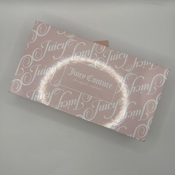 New! JUICY COUTURE Wallet Tied with a Bow Zip Around - Teal Velour - Picture 5 of 5